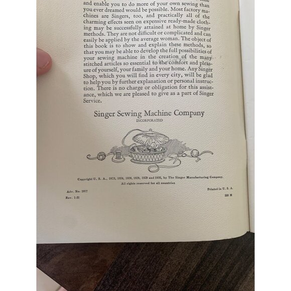 Singer Sewing Library 4 Booklets with Slip Cover Vintage 1930-1932 N6 - Picture 5 of 5